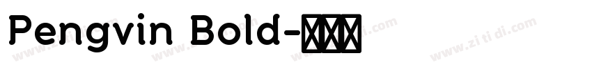 Pengvin Bold字体转换
